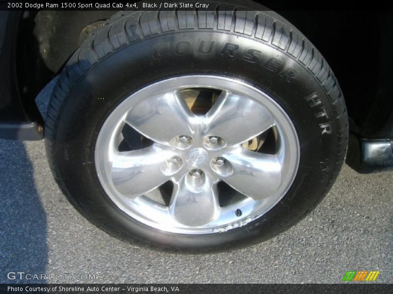 Black / Dark Slate Gray 2002 Dodge Ram 1500 Sport Quad Cab 4x4