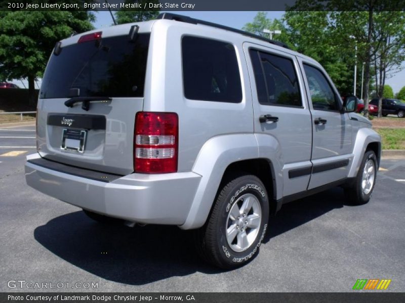 Bright Silver Metallic / Dark Slate Gray 2010 Jeep Liberty Sport