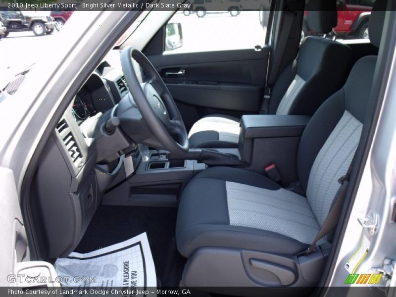 Bright Silver Metallic / Dark Slate Gray 2010 Jeep Liberty Sport