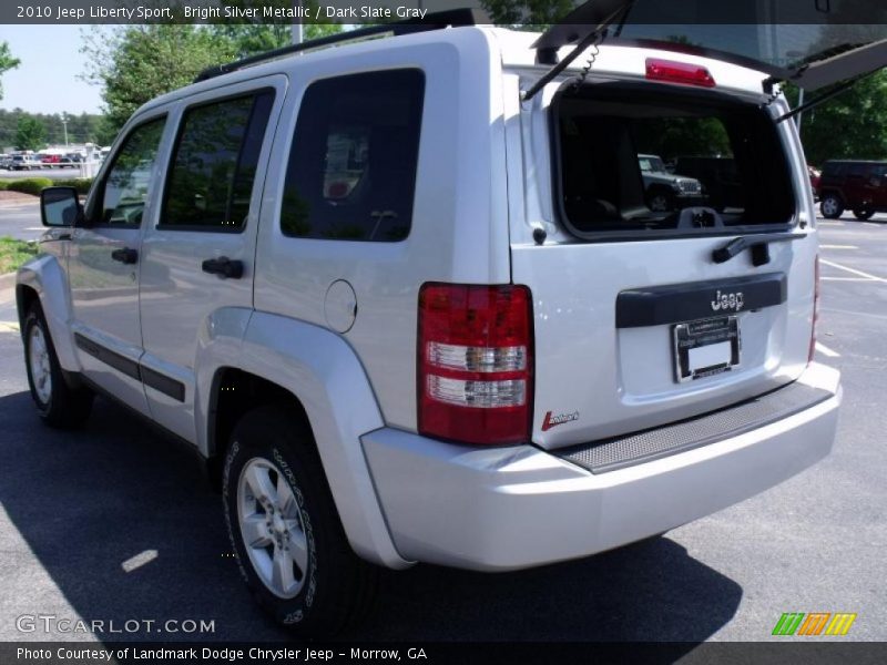 Bright Silver Metallic / Dark Slate Gray 2010 Jeep Liberty Sport