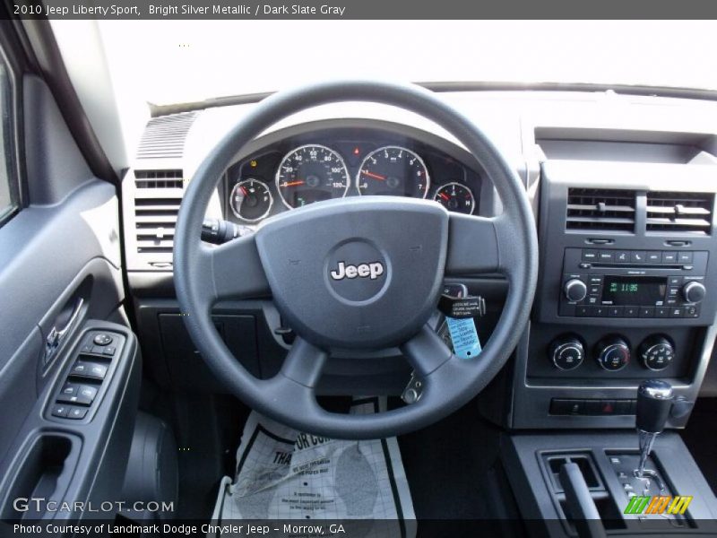 Bright Silver Metallic / Dark Slate Gray 2010 Jeep Liberty Sport