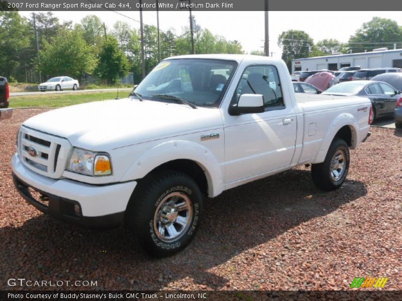 Oxford White / Medium Dark Flint 2007 Ford Ranger Sport Regular Cab 4x4
