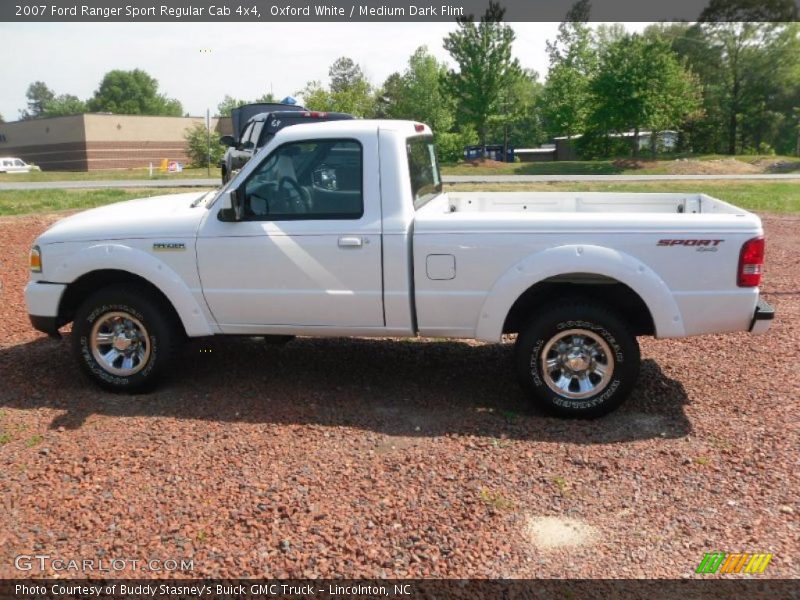 Oxford White / Medium Dark Flint 2007 Ford Ranger Sport Regular Cab 4x4