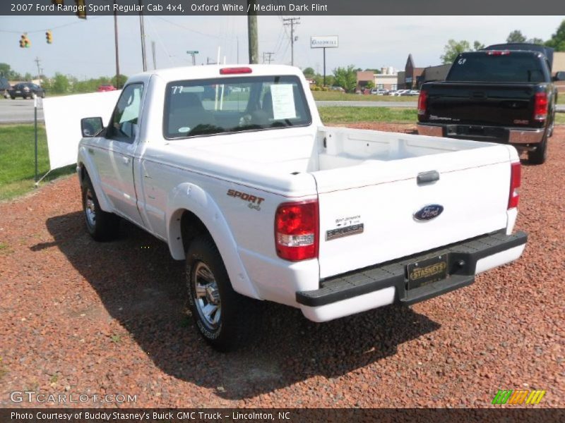 Oxford White / Medium Dark Flint 2007 Ford Ranger Sport Regular Cab 4x4