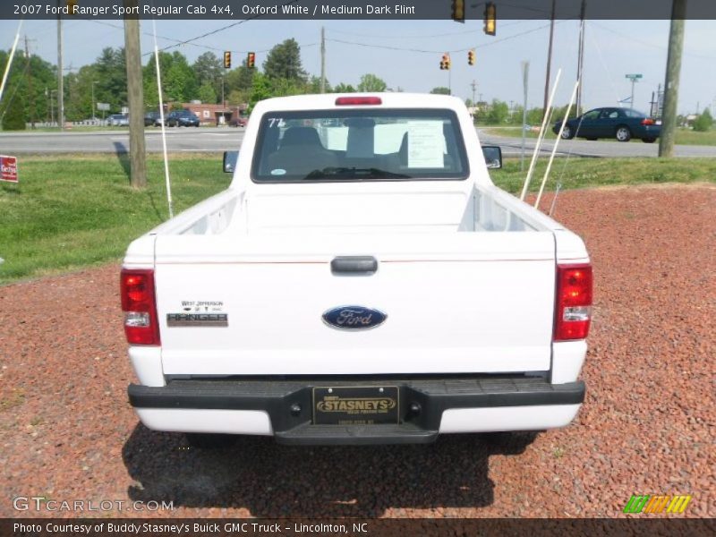 Oxford White / Medium Dark Flint 2007 Ford Ranger Sport Regular Cab 4x4