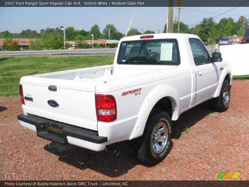 Oxford White / Medium Dark Flint 2007 Ford Ranger Sport Regular Cab 4x4