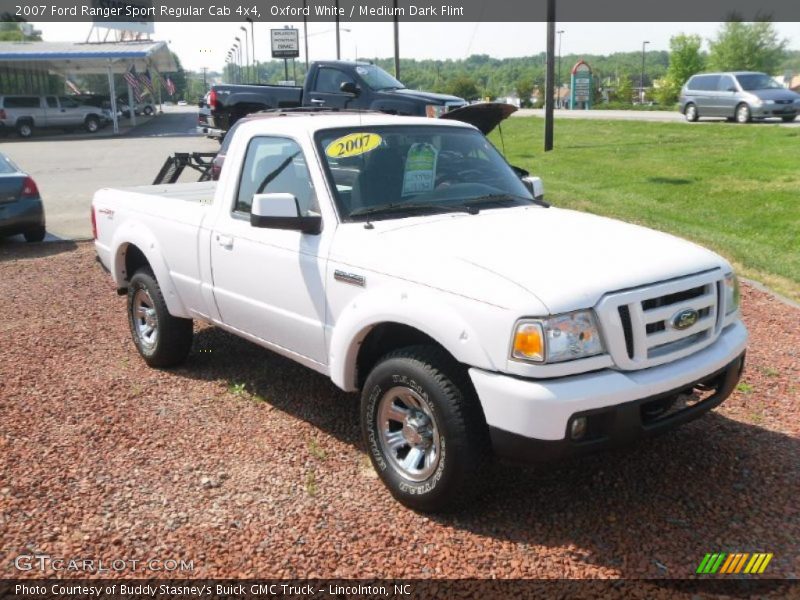 Oxford White / Medium Dark Flint 2007 Ford Ranger Sport Regular Cab 4x4