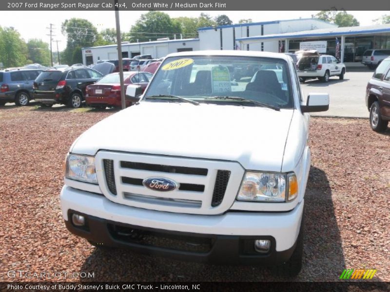 Oxford White / Medium Dark Flint 2007 Ford Ranger Sport Regular Cab 4x4