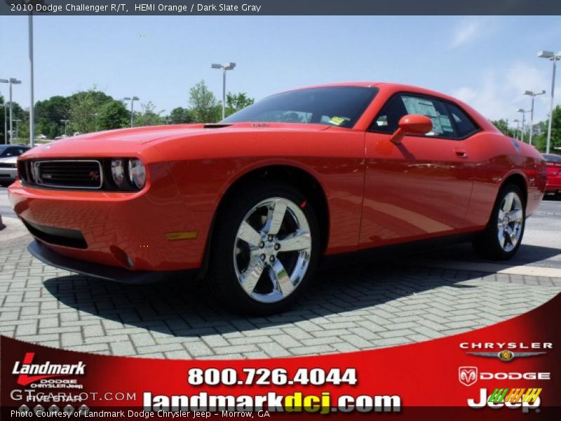 HEMI Orange / Dark Slate Gray 2010 Dodge Challenger R/T