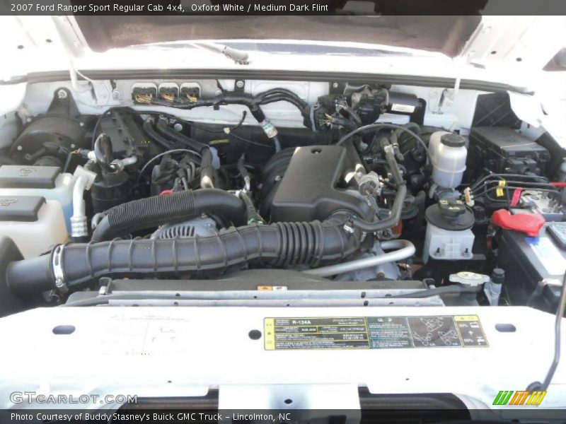 Oxford White / Medium Dark Flint 2007 Ford Ranger Sport Regular Cab 4x4