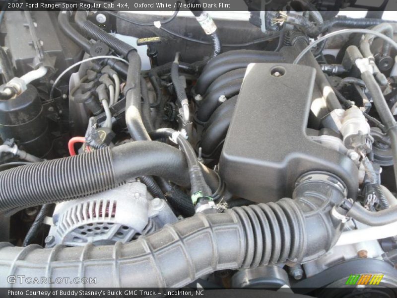 Oxford White / Medium Dark Flint 2007 Ford Ranger Sport Regular Cab 4x4