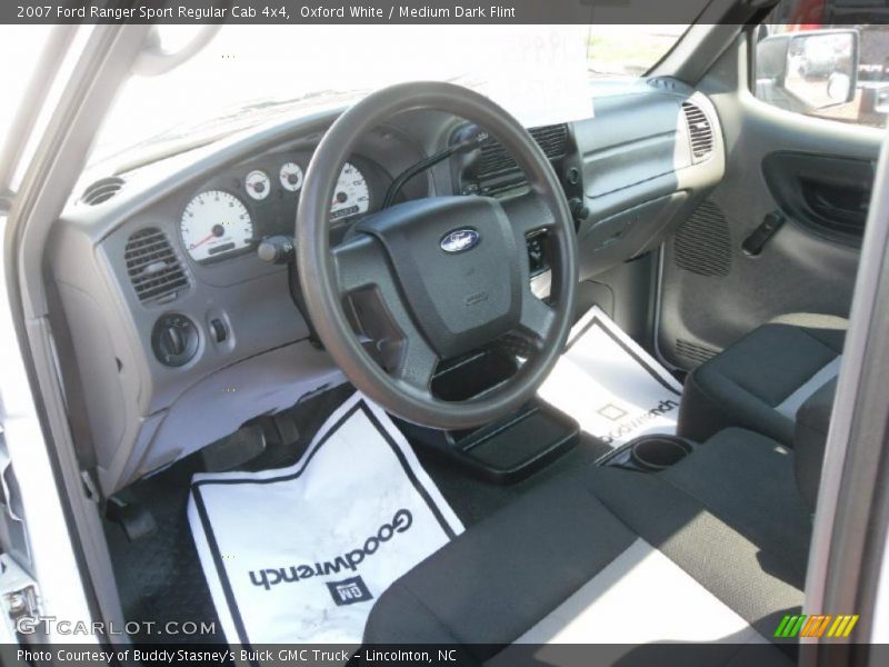 Oxford White / Medium Dark Flint 2007 Ford Ranger Sport Regular Cab 4x4