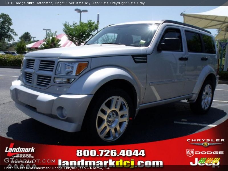 Bright Silver Metallic / Dark Slate Gray/Light Slate Gray 2010 Dodge Nitro Detonator