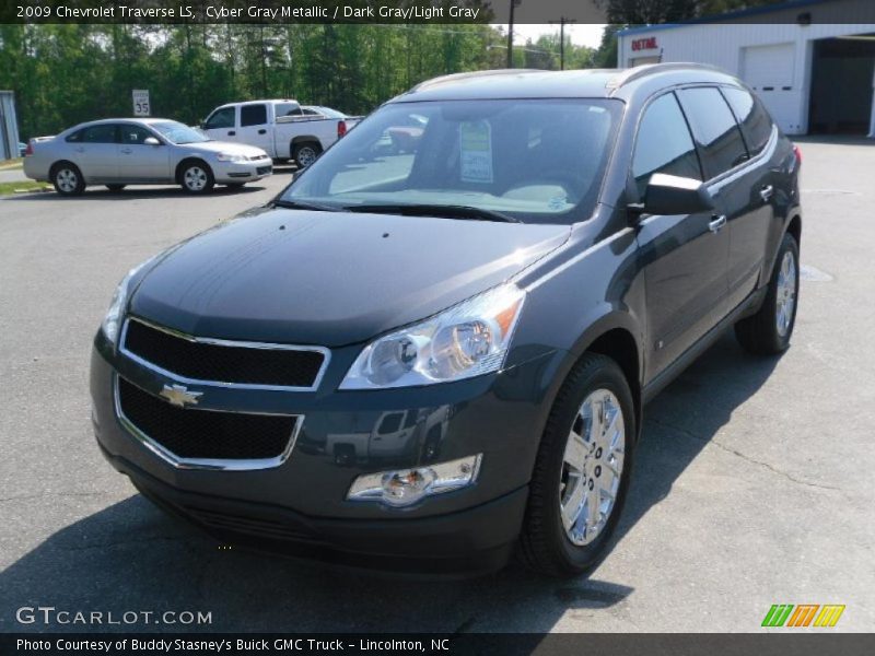 Cyber Gray Metallic / Dark Gray/Light Gray 2009 Chevrolet Traverse LS