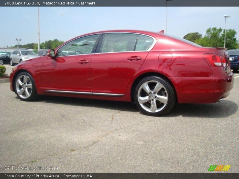 Matador Red Mica / Cashmere 2008 Lexus GS 350