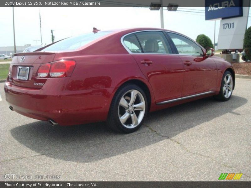 Matador Red Mica / Cashmere 2008 Lexus GS 350