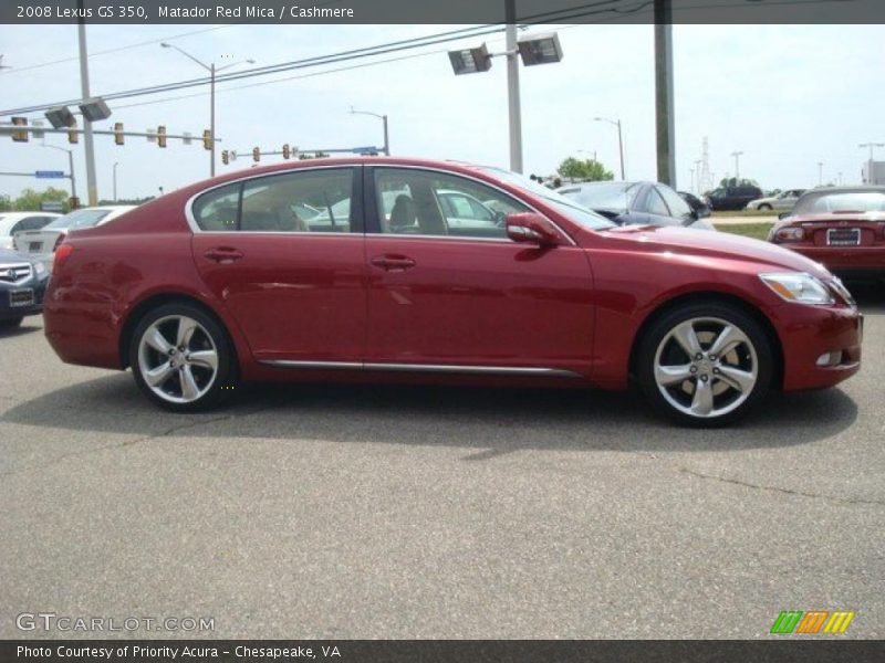 Matador Red Mica / Cashmere 2008 Lexus GS 350