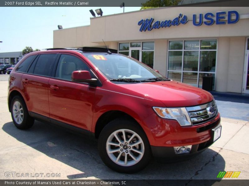 Redfire Metallic / Camel 2007 Ford Edge SEL