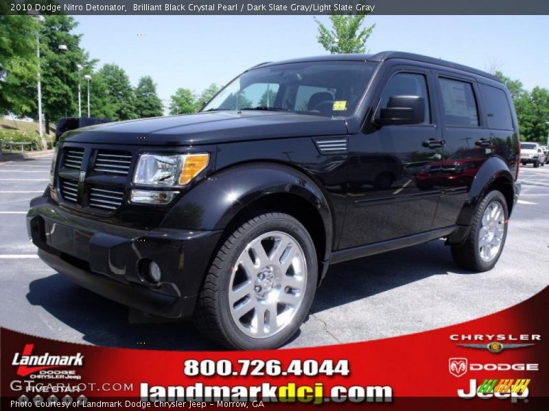 Brilliant Black Crystal Pearl / Dark Slate Gray/Light Slate Gray 2010 Dodge Nitro Detonator