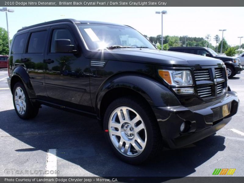 Brilliant Black Crystal Pearl / Dark Slate Gray/Light Slate Gray 2010 Dodge Nitro Detonator