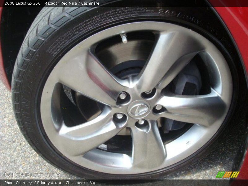 Matador Red Mica / Cashmere 2008 Lexus GS 350