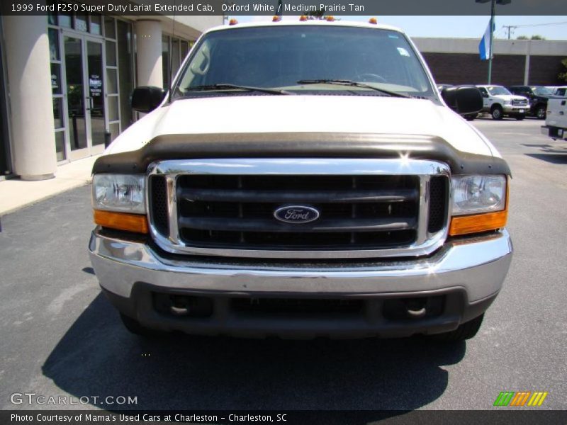 Oxford White / Medium Prairie Tan 1999 Ford F250 Super Duty Lariat Extended Cab
