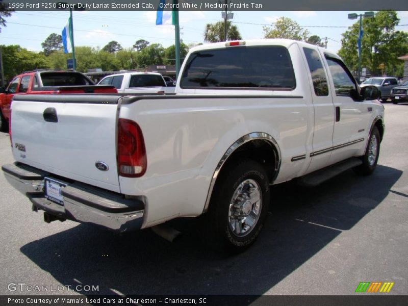 Oxford White / Medium Prairie Tan 1999 Ford F250 Super Duty Lariat Extended Cab