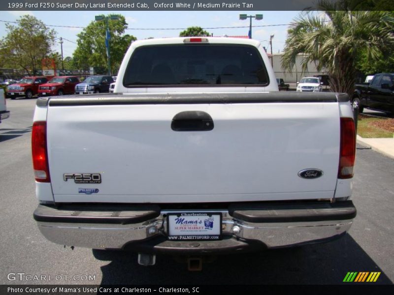 Oxford White / Medium Prairie Tan 1999 Ford F250 Super Duty Lariat Extended Cab