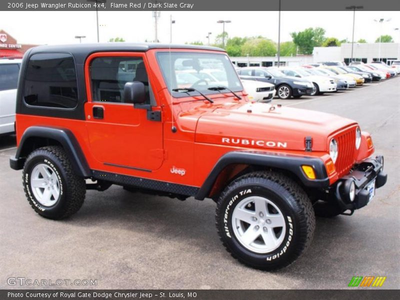Flame Red / Dark Slate Gray 2006 Jeep Wrangler Rubicon 4x4