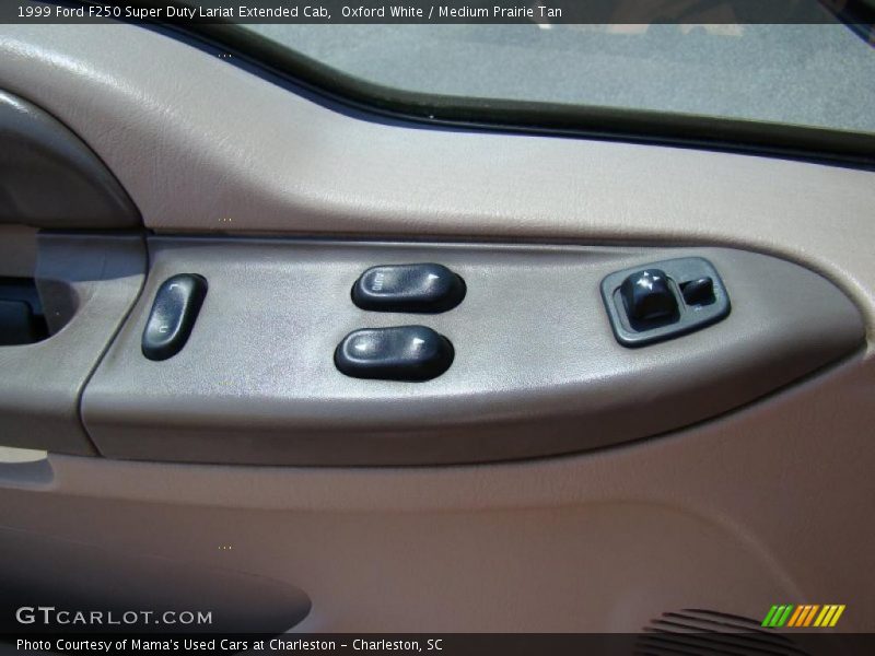 Oxford White / Medium Prairie Tan 1999 Ford F250 Super Duty Lariat Extended Cab