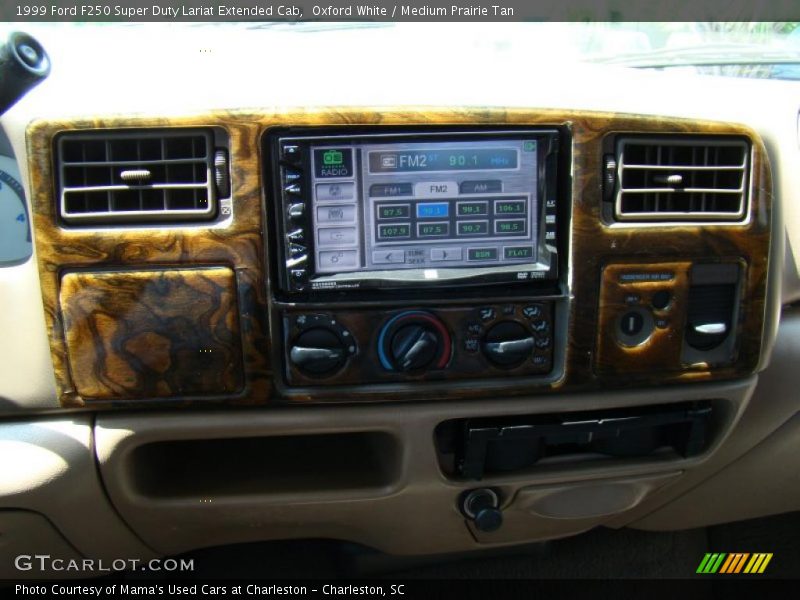 Oxford White / Medium Prairie Tan 1999 Ford F250 Super Duty Lariat Extended Cab