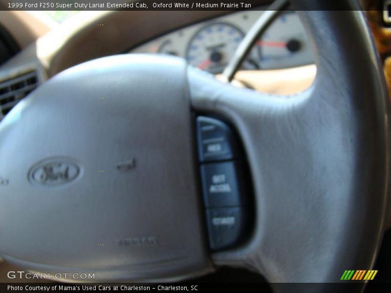 Oxford White / Medium Prairie Tan 1999 Ford F250 Super Duty Lariat Extended Cab