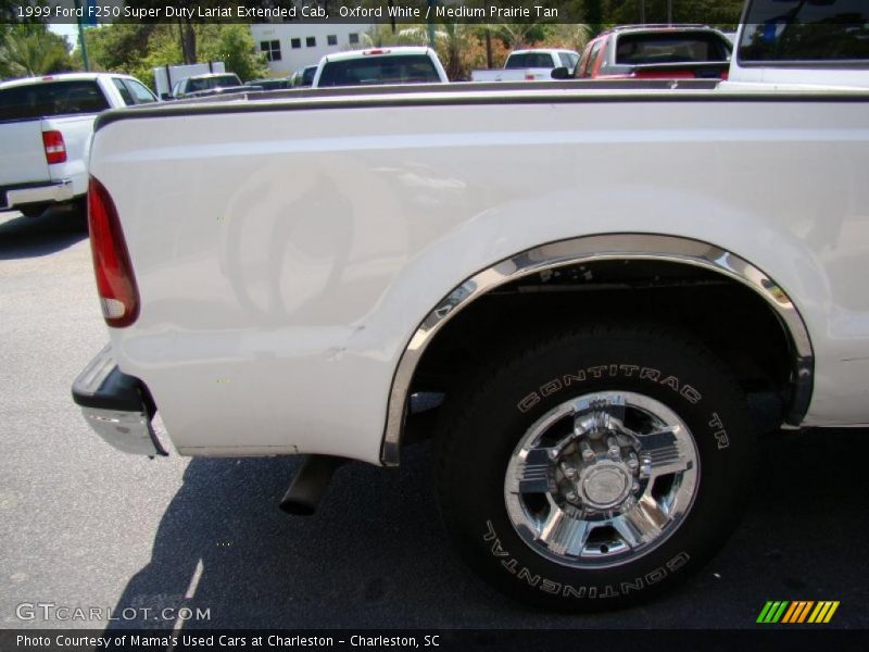 Oxford White / Medium Prairie Tan 1999 Ford F250 Super Duty Lariat Extended Cab
