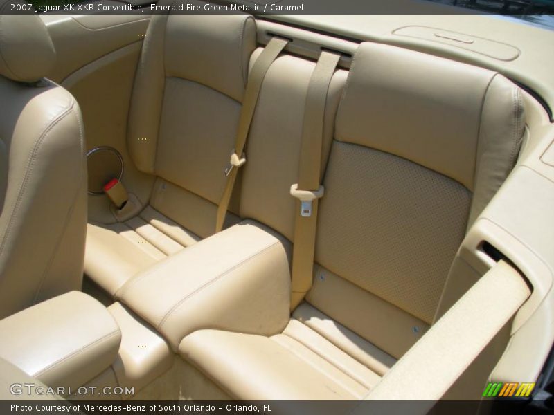 Emerald Fire Green Metallic / Caramel 2007 Jaguar XK XKR Convertible