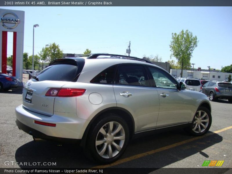 Brilliant Silver Metallic / Graphite Black 2003 Infiniti FX 45 AWD