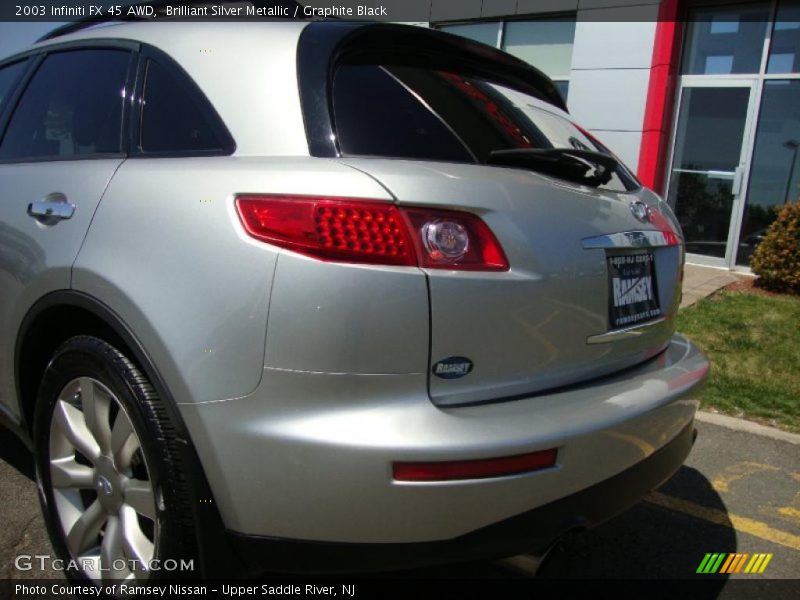 Brilliant Silver Metallic / Graphite Black 2003 Infiniti FX 45 AWD