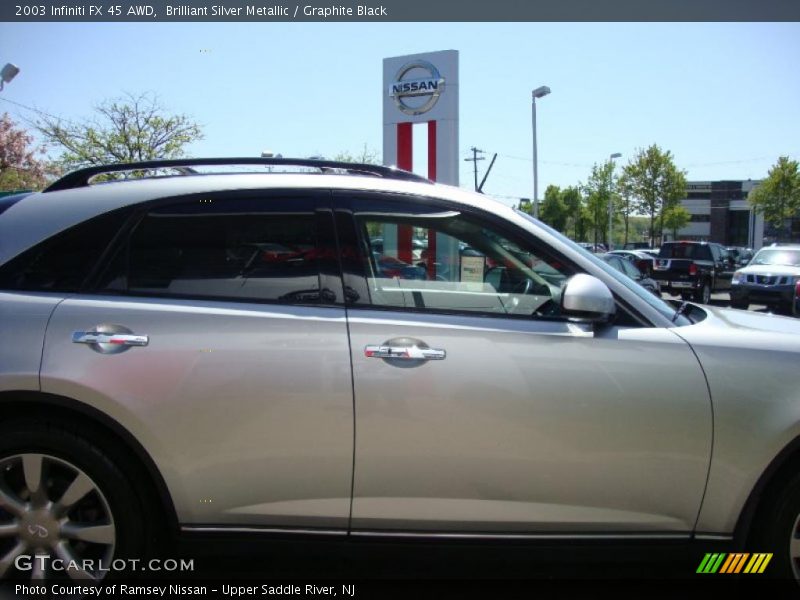 Brilliant Silver Metallic / Graphite Black 2003 Infiniti FX 45 AWD