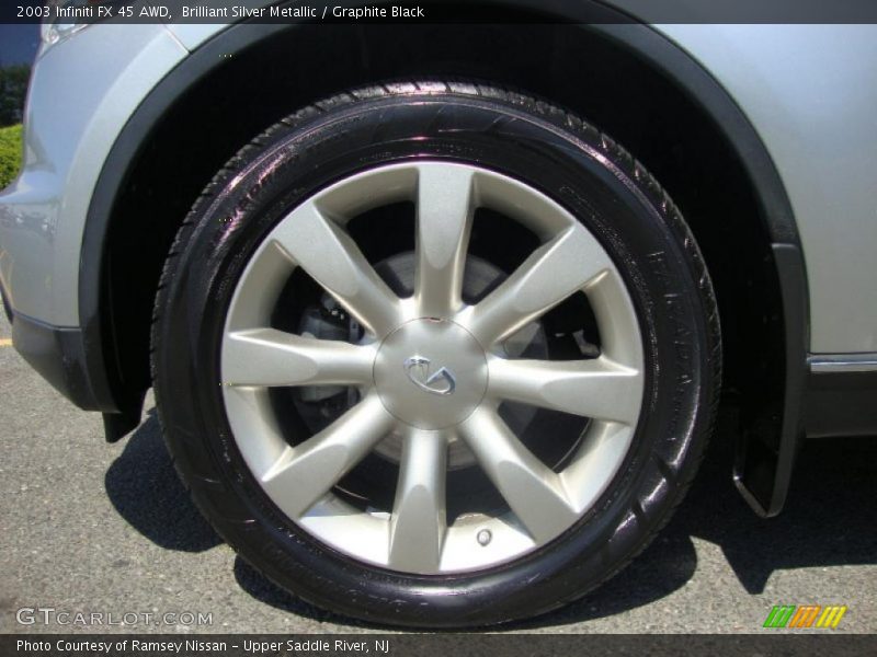 Brilliant Silver Metallic / Graphite Black 2003 Infiniti FX 45 AWD