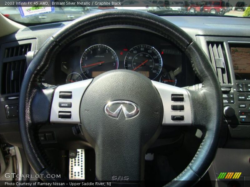 Brilliant Silver Metallic / Graphite Black 2003 Infiniti FX 45 AWD