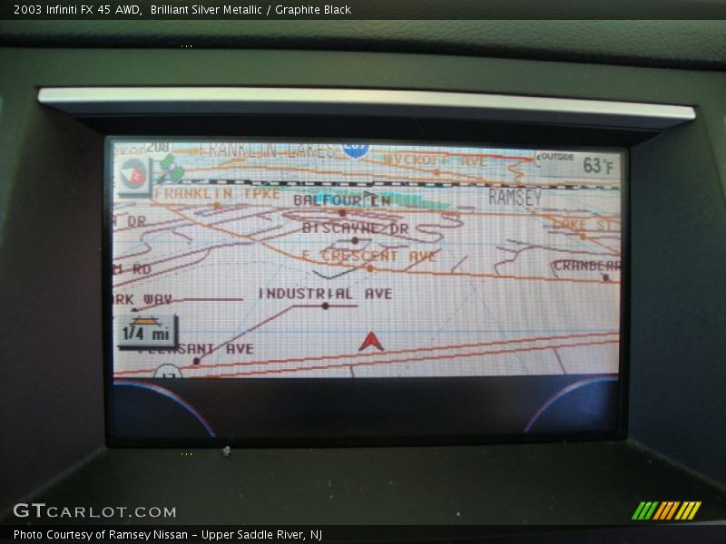 Brilliant Silver Metallic / Graphite Black 2003 Infiniti FX 45 AWD