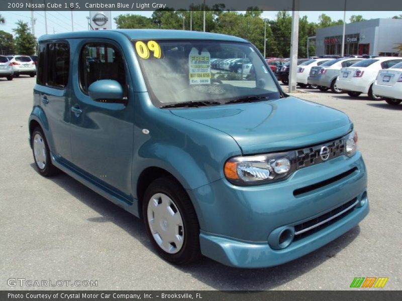 Caribbean Blue / Light Gray 2009 Nissan Cube 1.8 S