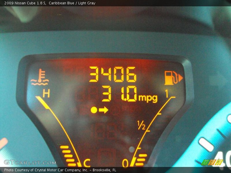 Caribbean Blue / Light Gray 2009 Nissan Cube 1.8 S