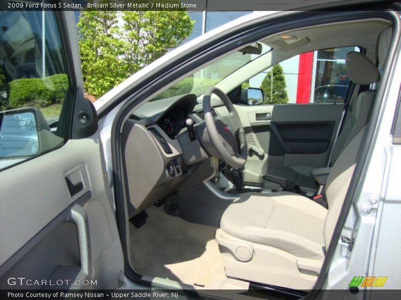 Brilliant Silver Metallic / Medium Stone 2009 Ford Focus S Sedan