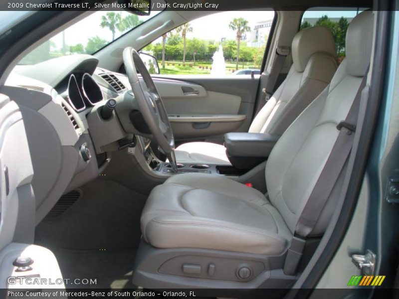 Silver Moss Metallic / Dark Gray/Light Gray 2009 Chevrolet Traverse LT