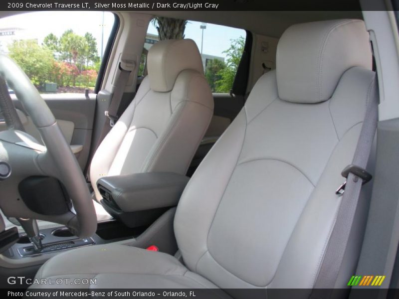 Silver Moss Metallic / Dark Gray/Light Gray 2009 Chevrolet Traverse LT