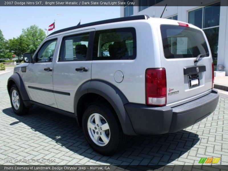 Bright Silver Metallic / Dark Slate Gray/Light Slate Gray 2007 Dodge Nitro SXT
