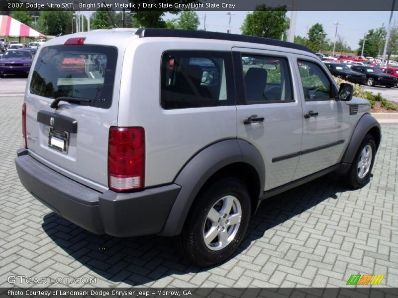 Bright Silver Metallic / Dark Slate Gray/Light Slate Gray 2007 Dodge Nitro SXT