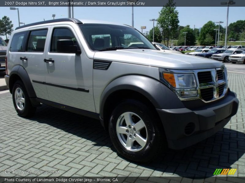 Bright Silver Metallic / Dark Slate Gray/Light Slate Gray 2007 Dodge Nitro SXT