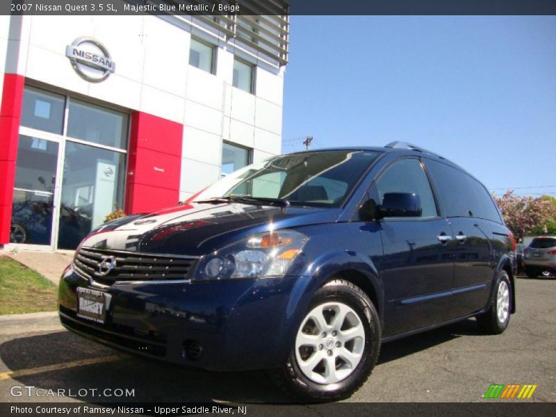 Majestic Blue Metallic / Beige 2007 Nissan Quest 3.5 SL
