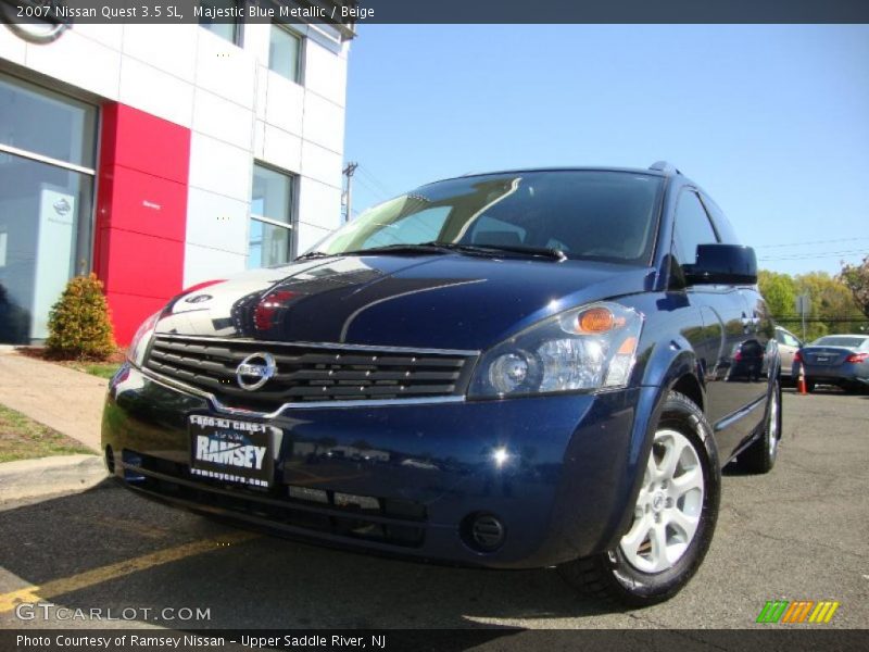 Majestic Blue Metallic / Beige 2007 Nissan Quest 3.5 SL